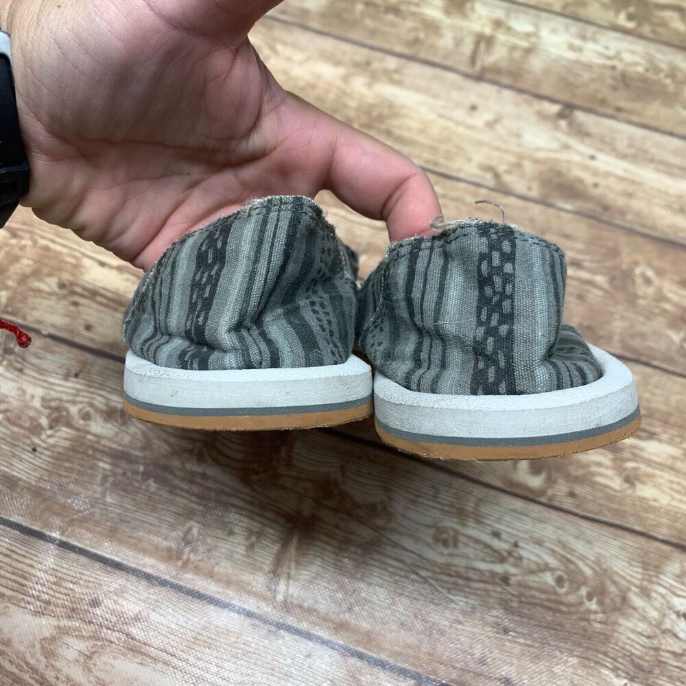 Sanuk‎ Shoes Womens 6 Casual Loafer Sneakers Flats Comfort Gray Fabric Slip On - Picture 5 of 13